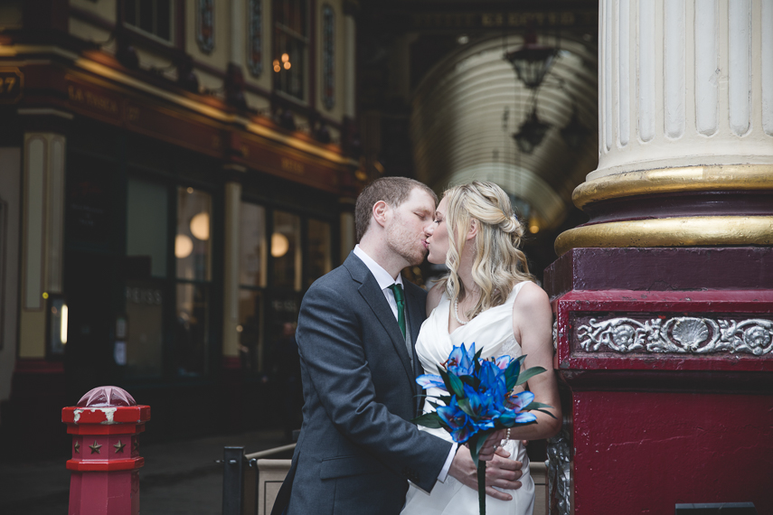 Wedding Photographer for Lamb Tavern at Leadenhall Market